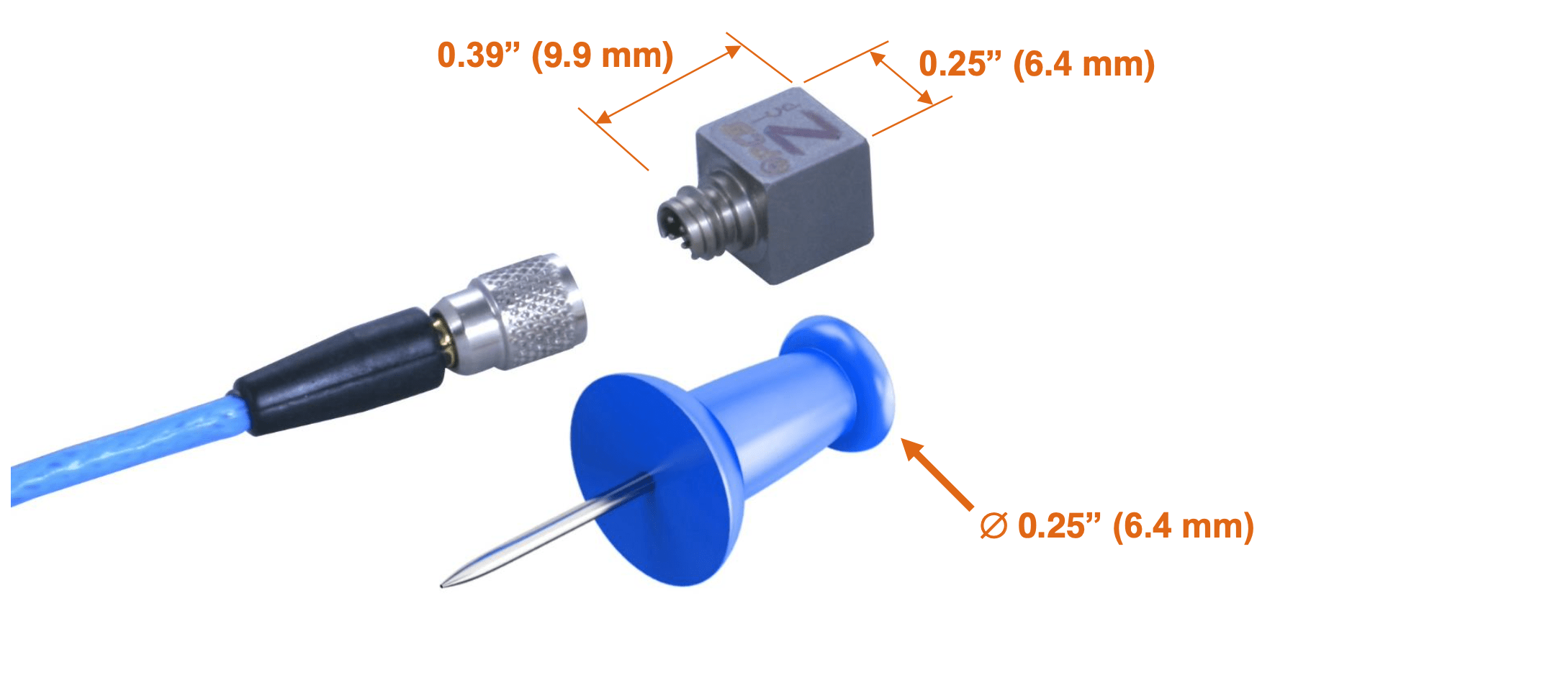 Miniaturní triaxiální ICP akcelerometry